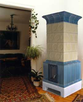 Kachelofen im Jugendstil Foto