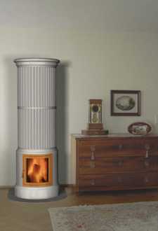 Kachelofen im Klassizismus Foto